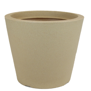 Vaso Cone Baixo Riscatto Areia – 30cm X 25cm – Nº 00 - Vogue