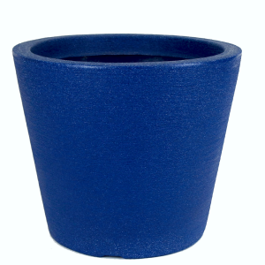 Vaso Cone Baixo Riscatto Azul – 45cm X 41cm – Nº 02 - Vogue