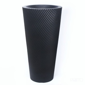 Vaso Pilão Vite Preto Carvão - 28,5cm x 55cm - Nº 02 - Vogue